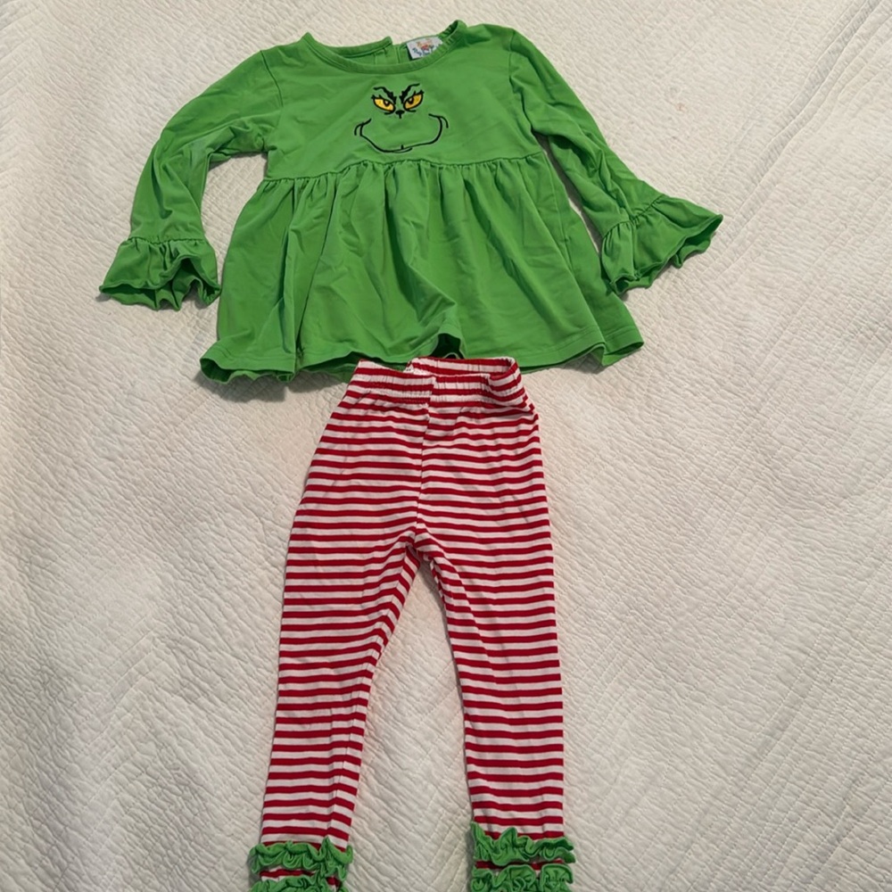Grinch Christmas set girls 4T